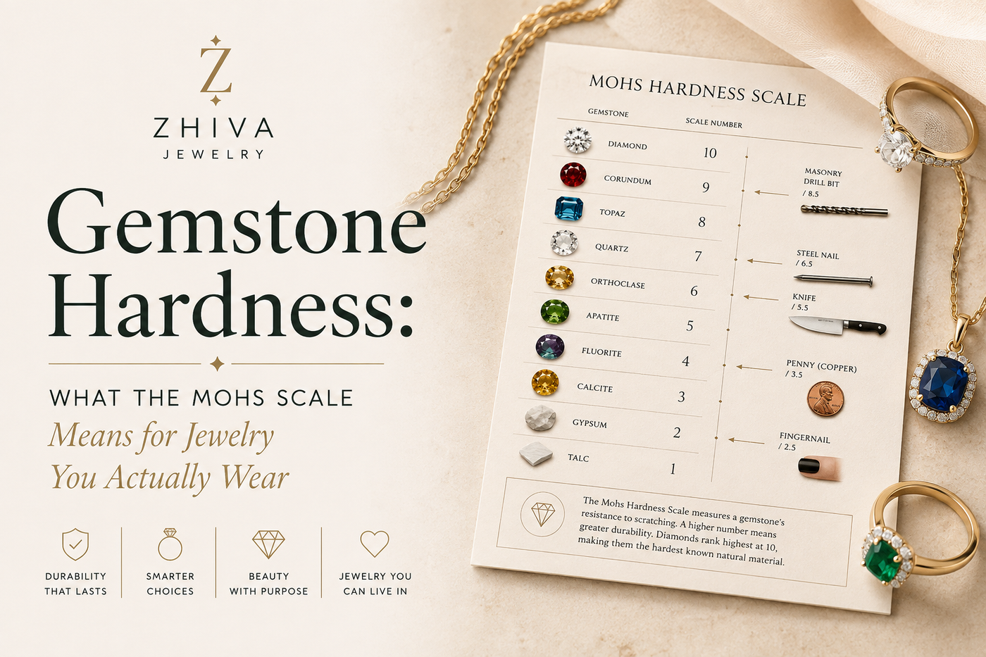 Gemstone Hardness: What the Mohs Scale Means for Jewelry You Actually Wear