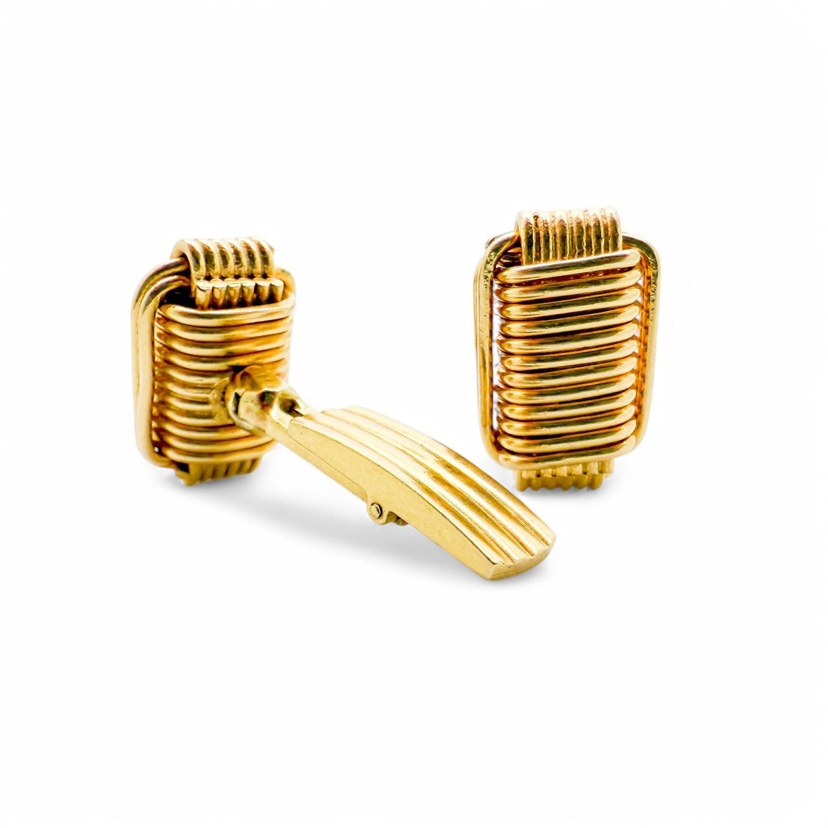 Gucci Vintage 18k Yellow Gold Cufflinks