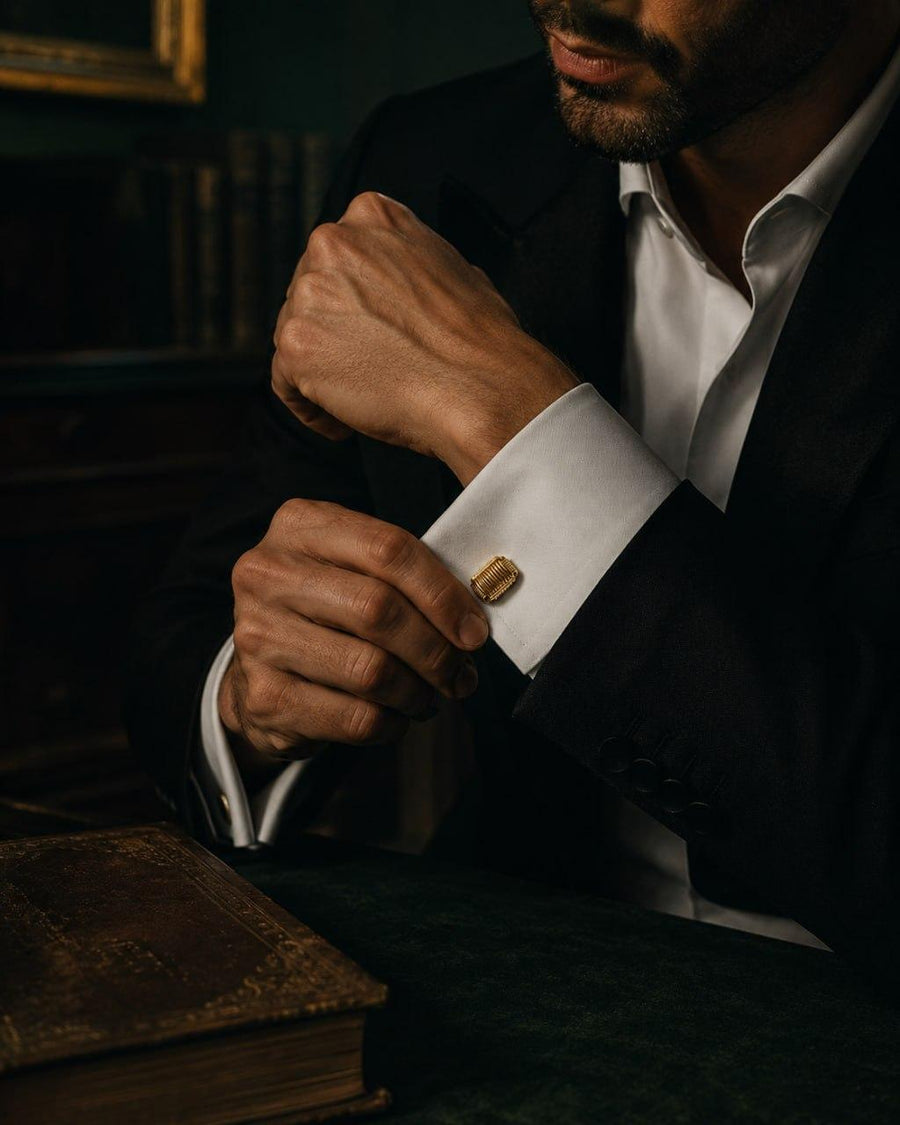 Gucci Vintage 18k Yellow Gold Cufflinks