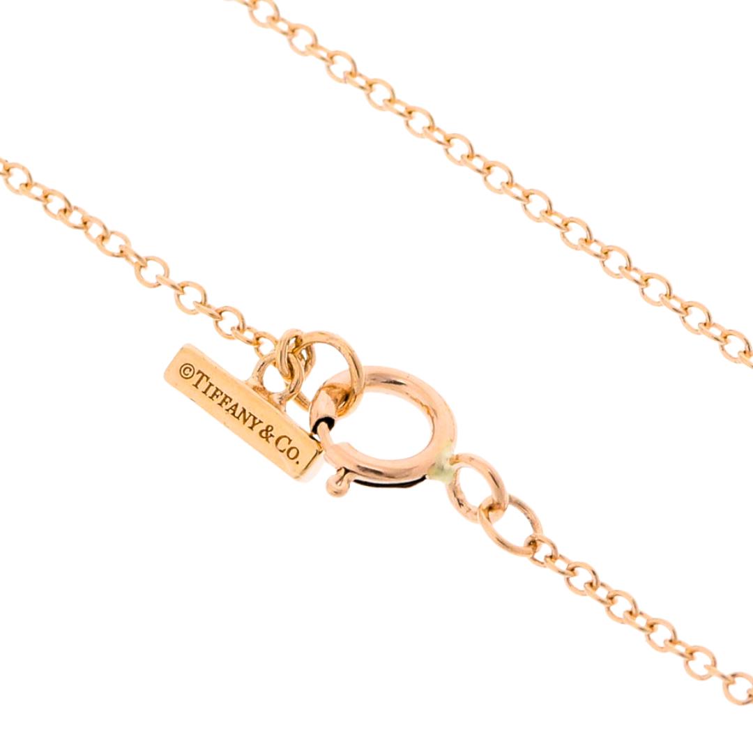 Tiffany & Co. Tiffany T Turquoise & Diamond Circle Pendant Necklace in 18k Gold