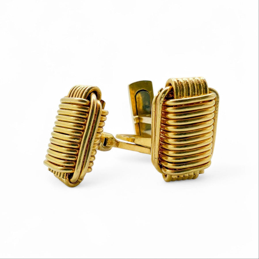 Gucci Vintage 18k Yellow Gold Cufflinks