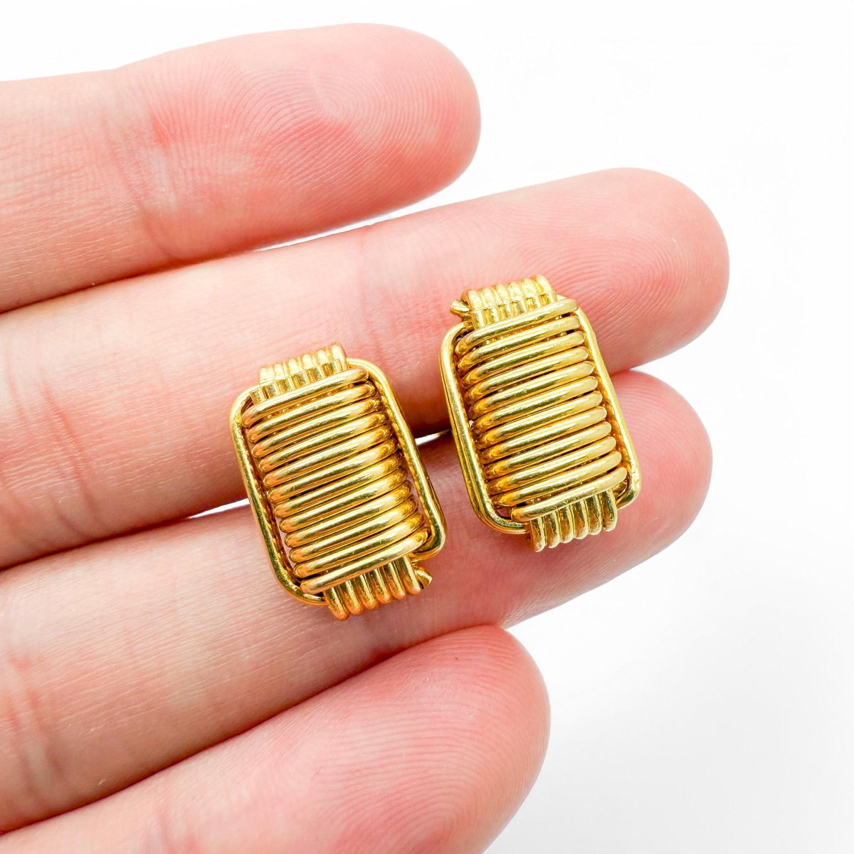 Gucci Vintage 18k Yellow Gold Cufflinks